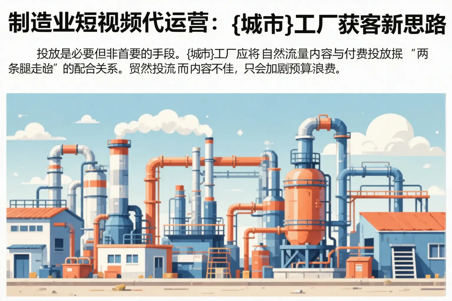 制造业短视频代运营：翁牛特旗工厂获客新思路